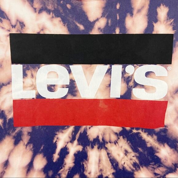 Levi’s Custom Bleached Graphic Tee Sz XS - Picture 4 of 4